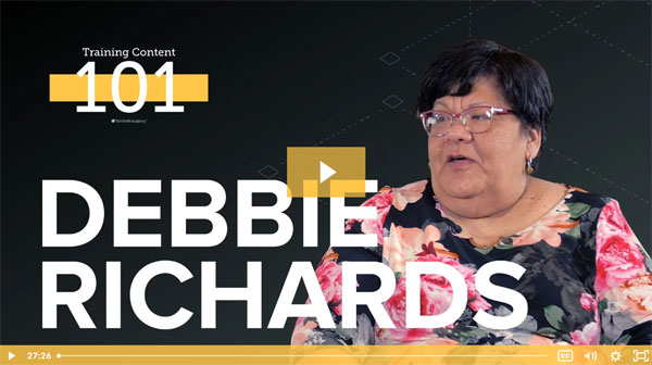 Watch: Debbie shares her insights, advice, and experiences from her tenured career  in the training and development industry.